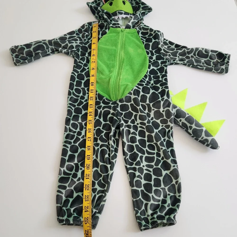 Zip-up Hooded Dinosaur Costume Toddler Kids size 18‎ - 24 Months
